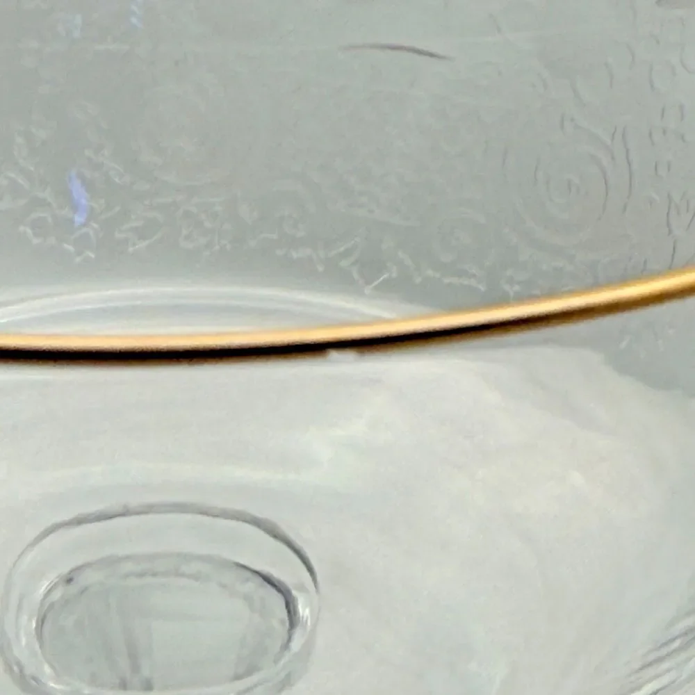 Vintage Lenox Autumn Champagne Tall Sherbet Glass Gold Rim Etched 1975-76